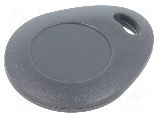 RFID pendant; Transponder: Mifare Classic; plastic; grey; 125kHz ELATEC ART13530
