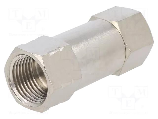 Check valve; Working press: 2÷8bar; nickel plated brass PNEUMAT 6062-1/2