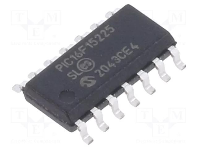 IC: PIC microcontroller; 14kB; 32MHz; 1.8÷5.5VDC; SMD; SO14; PIC16 MICROCHIP TECHNOLOGY PIC16F15225-I/SL