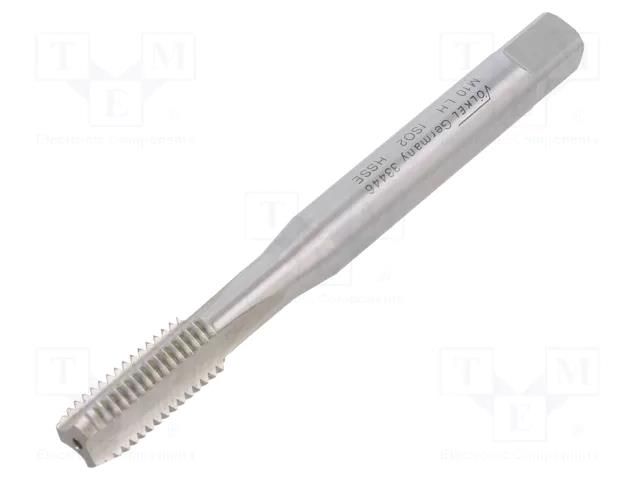 Tap; high speed steel cobalt HSS-E; M10; 1.5; 100mm; 8mm VÖLKEL VOLKEL-33446