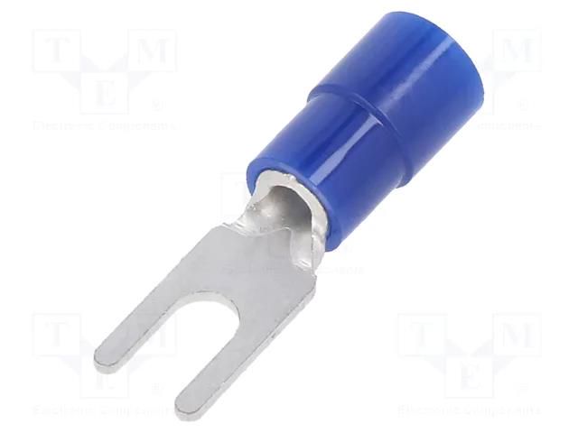 Tip: fork; M3; Ø: 3.2mm; 1.04÷2.63mm2; crimped; for cable; insulated NICHIFU TMEX2Y-3-BLU