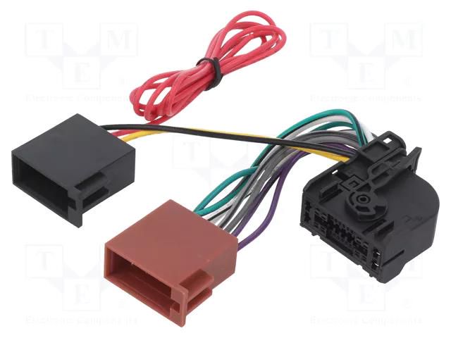 Connector; radio,ISO; Mercedes 4CARMEDIA ZRS-236