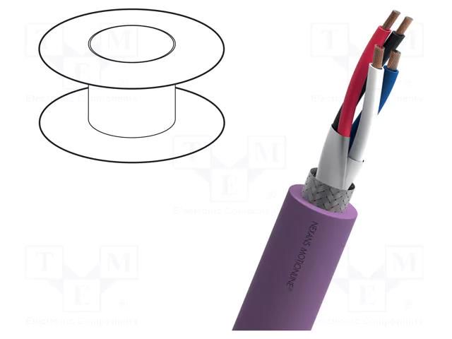 Wire; Intercond® FIXED INSTALLATION; 1x2x0.22mm2,1x2x0.34mm2 NEXANS 13-DRW22Z04R