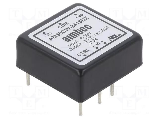 Converter: DC/DC; 30W; Uin: 9÷36VDC; Uout: 15VDC; Uout2: -15VDC AIMTEC AM30CW-2415DZ