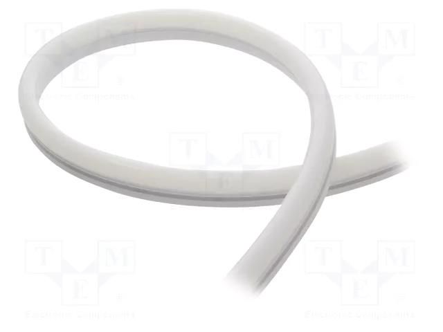 NEON LED tape; white warm; LED/m: 120; 10mm; IP65; 9.6W/m; Thk: 23mm WISVA OPTOELECTRONICS HH-WWI-1023GA-NEON