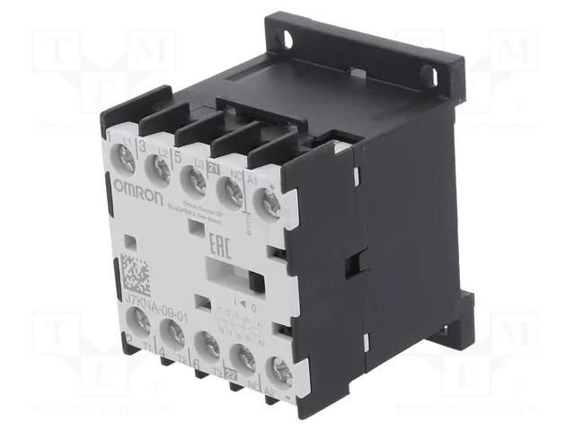 Contactor: 3-pole; Auxiliary contacts: NC; 24VDC; 9A; J7KNA; 690V OMRON J7KNA-09-01-24D