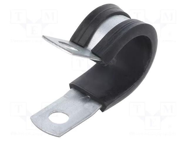 Fixing clamp; ØBundle : 16mm; steel; Cover material: EPDM HUMMEL HUMMEL-1574166000