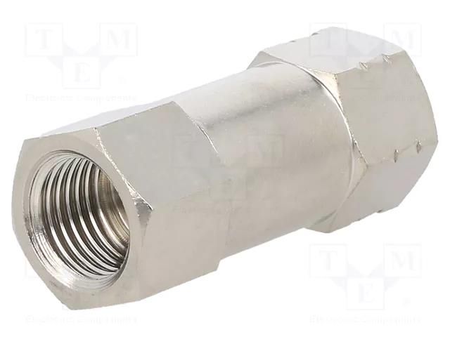 Check valve; Working press: 2÷8bar; nickel plated brass PNEUMAT 6062-1/4