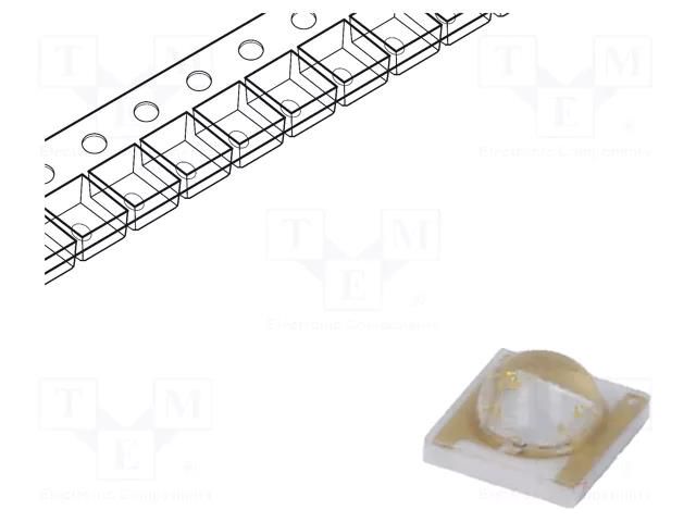 LED; 3535; 120°; convex; 2.8÷3.4VDC; 3.45x3.45x1.95mm; Pmax: 1W REFOND RC35E1-BNE-FR