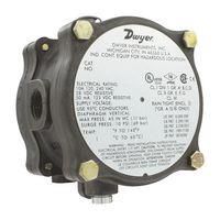 PRESSURE SWITCH, 0.5INCH-H2O, 1/8" FNPT 1950G-0-B-120-NA.