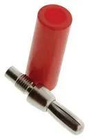 BANANA PLUG, 25A, STUD, RED 285-102