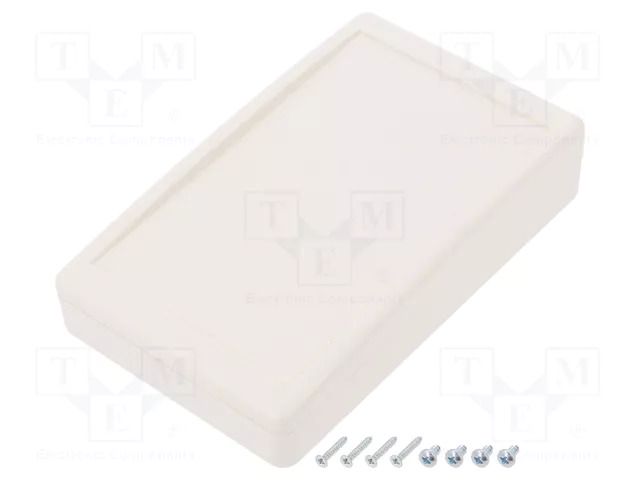 Enclosure: desktop; X: 90mm; Y: 144mm; Z: 30mm; ABS; white SUPERTRONIC PP082W