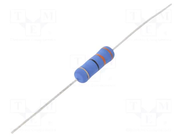 Resistor: metal oxide; THT; 33Ω; 3W; ±5%; Ø0.8x28mm; Ø5.5x16mm ROYALOHM 3W-33R