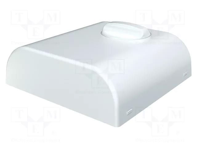 Enclosure: wall mounting; X: 80mm; Y: 80mm; Z: 25mm; ABS; white ITALTRONIC IT-61.6031000