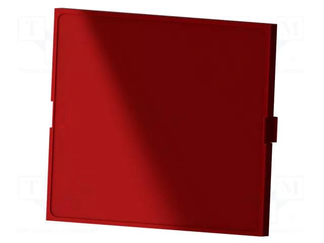 Front panel; with quick-release chuck; semi-transparent red ITALTRONIC IT-P05030821P