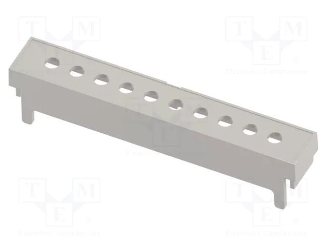 Terminals cover; grey; Holes no: 10; 7.65mm ITALTRONIC IT-P05050207T.BL
