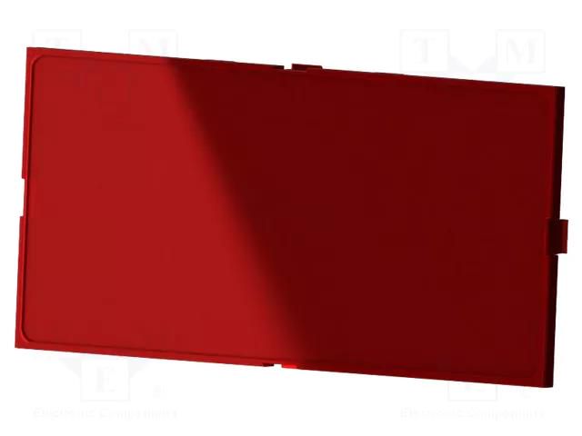 Front panel; with quick-release chuck; semi-transparent red ITALTRONIC IT-P05050821P