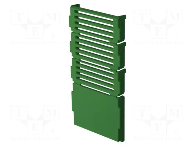 Stopper; 45 Railbox Vertical & Multilevel; green ITALTRONIC IT-P10000007T