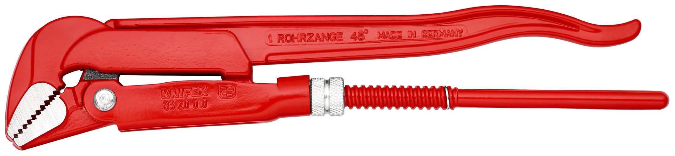 KNIPEX 83 20 010 Pipe Wrench 45° red powder-coated 320 mm 83 20 010 4003773014218