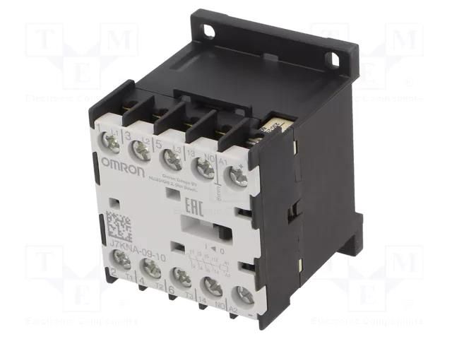 Contactor: 3-pole; Auxiliary contacts: NC; 230VAC; 9A; J7KNA; 690V OMRON J7KNA-09-10-230