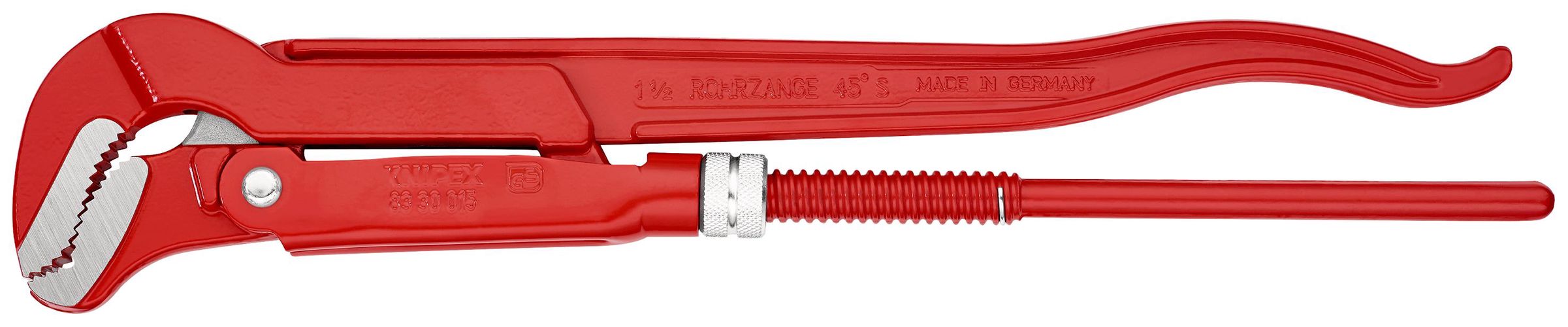 KNIPEX 83 30 015 Pipe Wrench S-Type red powder-coated 420 mm 83 30 015 4003773014256