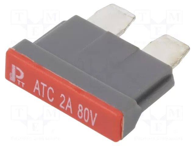 Fuse: fuse; 2A; 80VDC; automotive; 19mm; copper; tinned ESKA 340020-80V