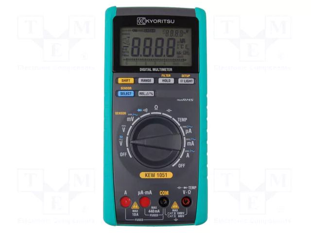 Digital multimeter; LCD; (6000); VDC: 0.1÷600mV,6V,60V,600V,1kV KYORITSU KEW1051