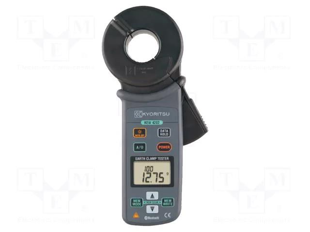 Meter: grounding resistance; LCD; (1999),3,5 digit; 50÷60Hz; IP40 KYORITSU KEW4202