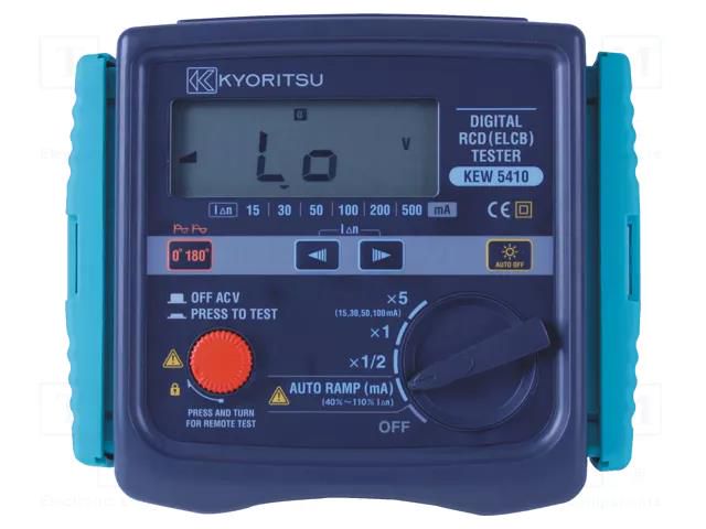 RCD; LCD; 3,5 digit (1999); 15mA,30mA,50mA,100mA,200mA,500mA KYORITSU KEW5410
