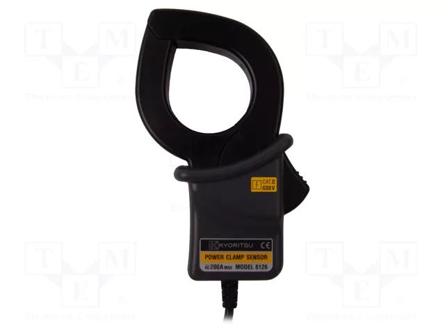 AC current clamp adapter; Øcable: 40mm; I AC: 200A; 5Ω; Len: 3m KYORITSU KEW8126