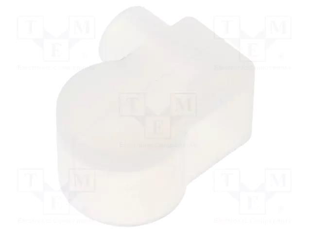 Stopper; silicone; left,with hole FOSE NL1023-SO-L