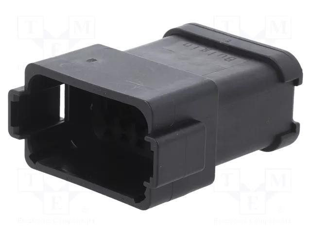 Connector: wire-wire; terminals, size 16; plug; male; PX0; PIN: 12 BULGIN PX0106P12ABK