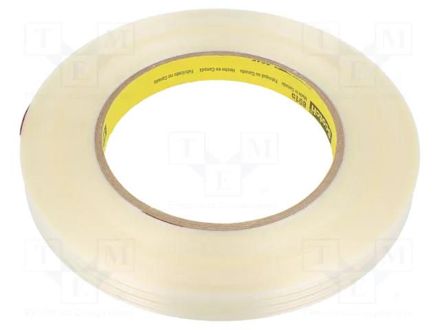 Tape: fixing; W: 12mm; L: 55m; Thk: 0.15mm; synthetic caoutchouc 3M SCOTCH-8915-12-55