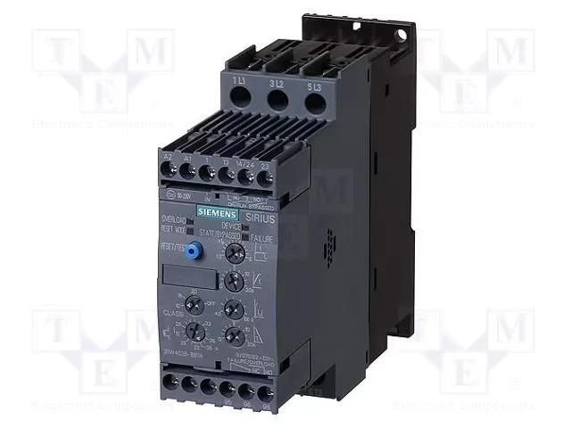 Module: softstart; Usup: 200÷480VAC; for DIN rail mounting; 5.5kW SIEMENS 3RW4024-1BB04