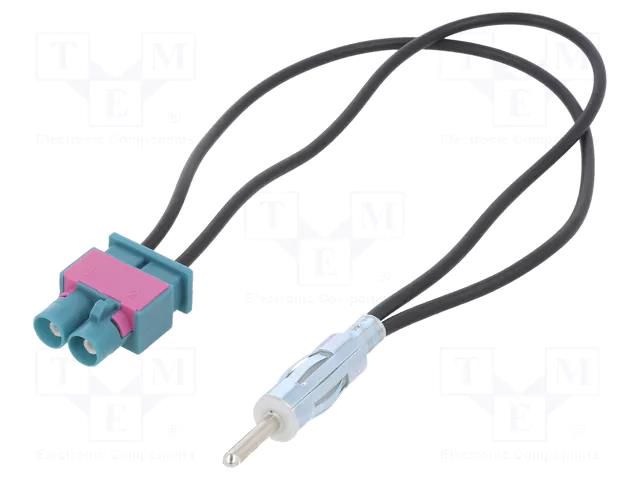 Cable; DIN plug,Fakra double plug 4CARMEDIA ZRS-2F-DIN