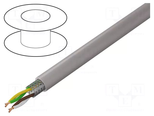 Wire; UNITRONIC® PUR CP (TP); 2x2x0.25mm2; PUR; grey-beige LAPP UTR-CP-TP-2X2X0.25