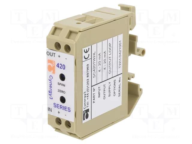 Converter: signal separator; for DIN rail mounting; 4÷20mA SENSATA / CYNERGY3 SC420TWHL