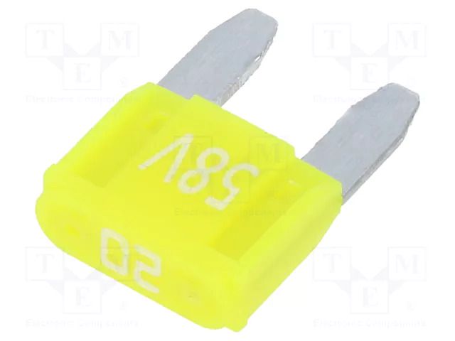 Fuse: fuse; 20A; 58VDC; automotive; 11.2mm; MINI; tin alloy ESKA 341131-58V