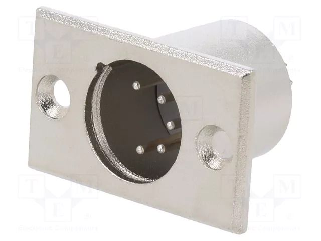 Connector: XLR; socket; male; PIN: 5; straight; soldering; silver CLIFF FC6175