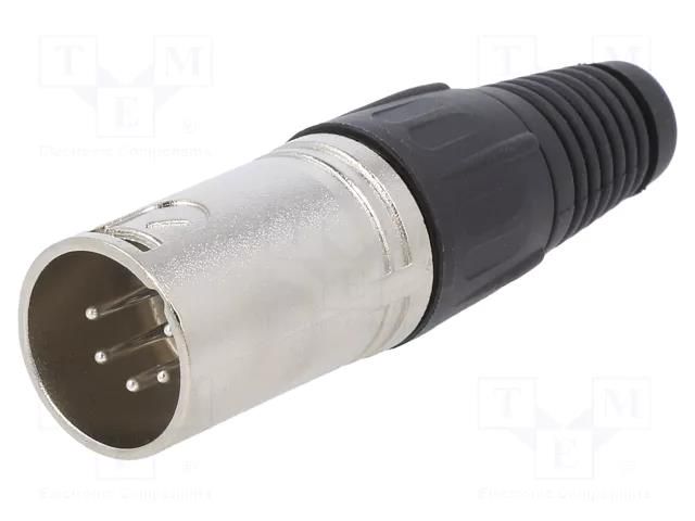 Connector: XLR; plug; male; PIN: 5; straight; for cable; soldering CLIFF FC6160