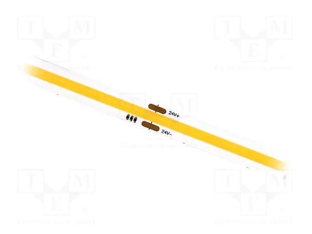 COB LED tape; white cold; LED/m: 480; 8mm; white PCB; IP20; 180° IPIXEL LED S008480ZC1LZ-NCW