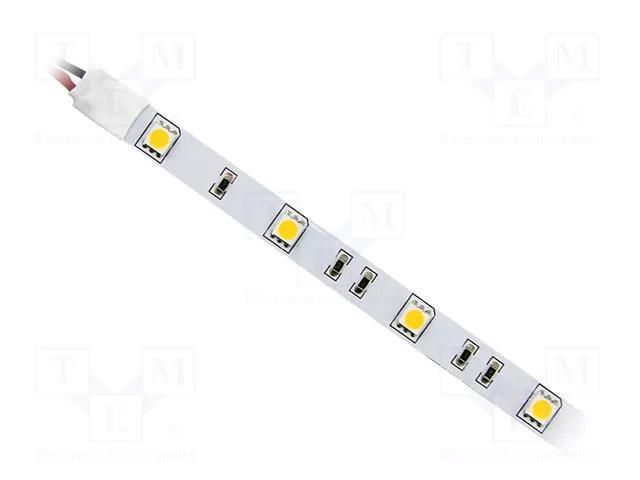 LED tape; white neutral; 5050; LED/m: 30; 10mm; white PCB; IP20 IPIXEL LED S010030CC1LZ-NNW