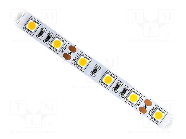 LED tape; white neutral; 5050; LED/m: 60; 10mm; white PCB; IP20 IPIXEL LED S010060CB1LZ-NNW