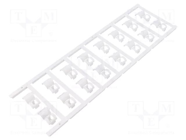 Markers; 3.5÷7mm; polyamide 66; white; -40÷100°C; snap fastener WEIDMÜLLER WM-1025220000