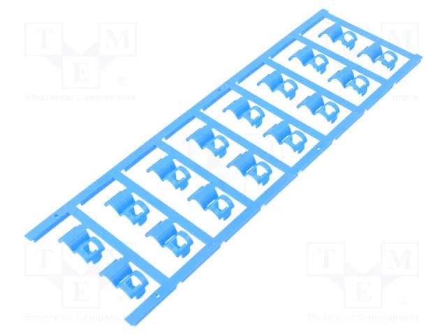 Markers; 3.5÷7mm; polyamide 66; blue; -40÷100°C; snap fastener WEIDMÜLLER WM-1025250000