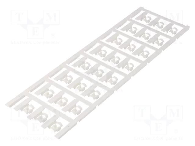 Markers; 4÷6mm; polyamide 66; white; -40÷100°C; snap fastener; SFC WEIDMÜLLER WM-1062050000