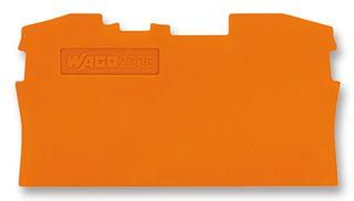 END PLATE, FOR 2 COND TB, ORANGE 2006-1292