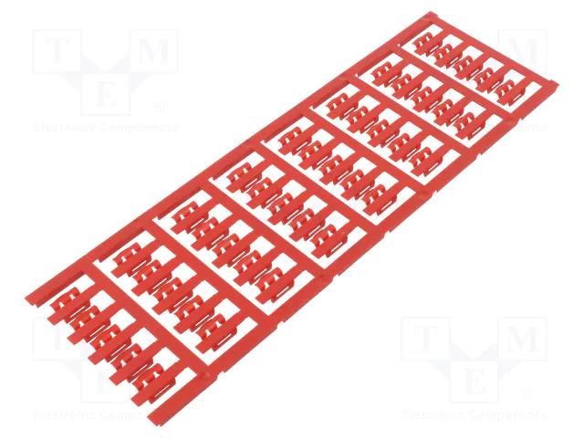 Markers; 2÷3.5mm; polyamide 66; red; -40÷100°C; snap fastener; SFC WEIDMÜLLER WM-1779080003