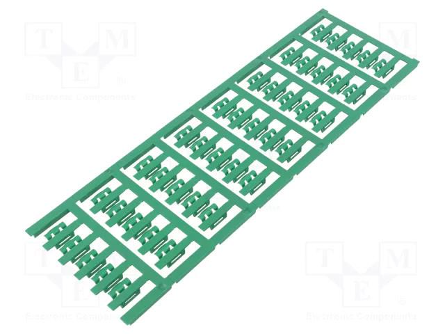 Markers; 2÷3.5mm; polyamide 66; green; -40÷100°C; snap fastener WEIDMÜLLER WM-1779080005