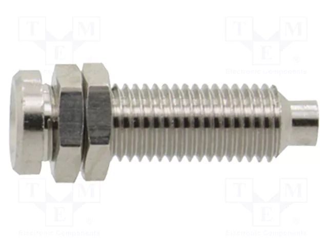 Connector: 4mm banana; socket; on panel,screw; 8mm DONAU ELEKTRONIK D-3110